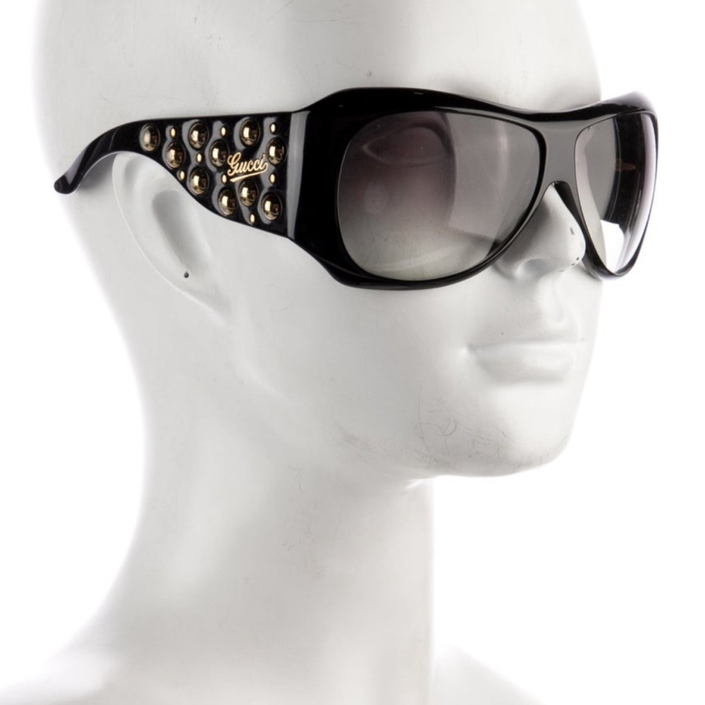 Gucci Oversized Sunglasses with Glossy Finish